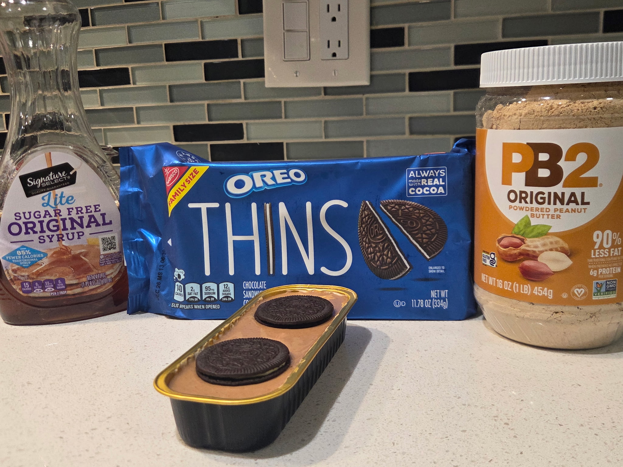 PB Oreo Protein Cheesecake