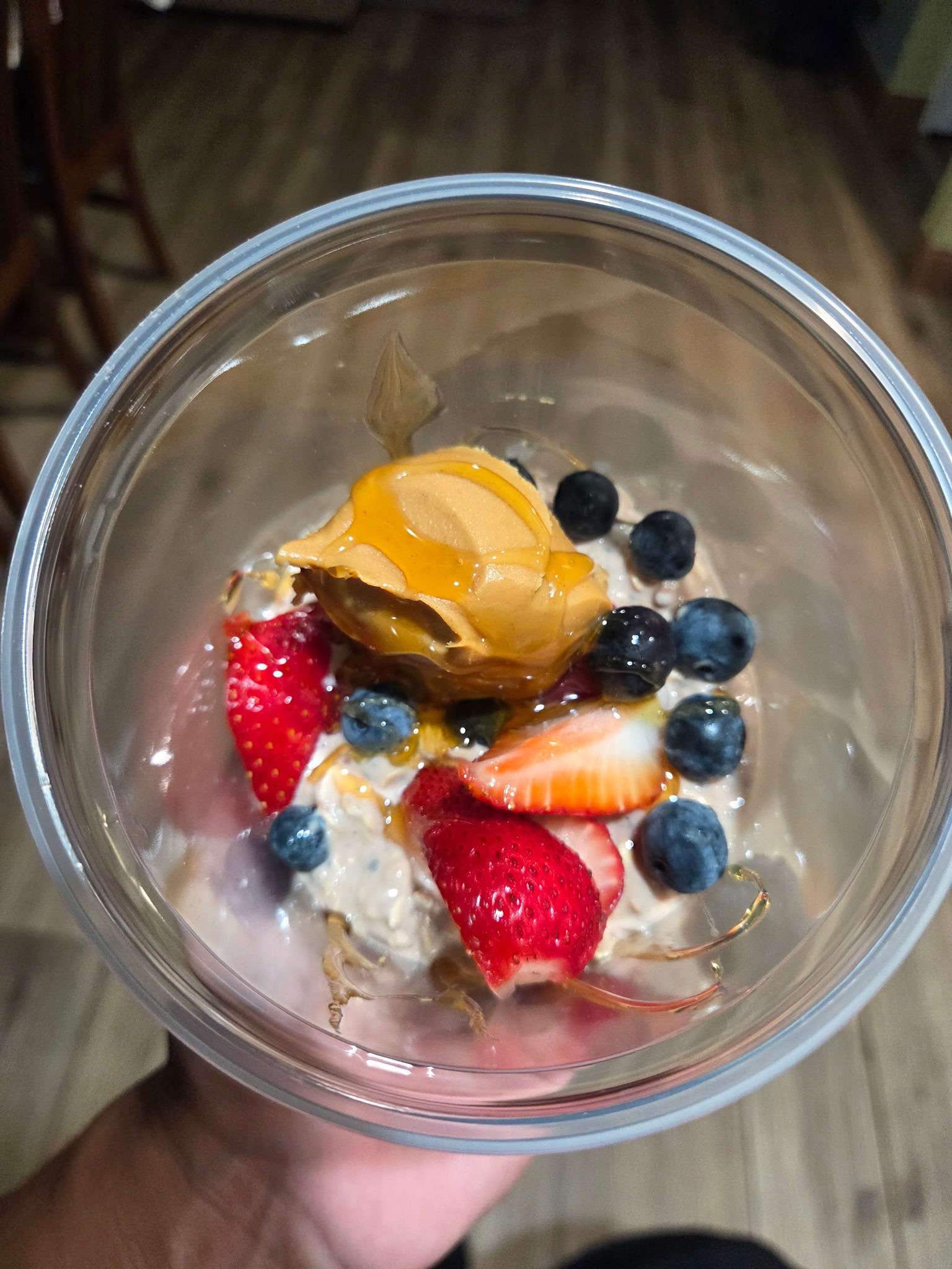 Protein Overnight Oats with blueberries, Santa Maria CA