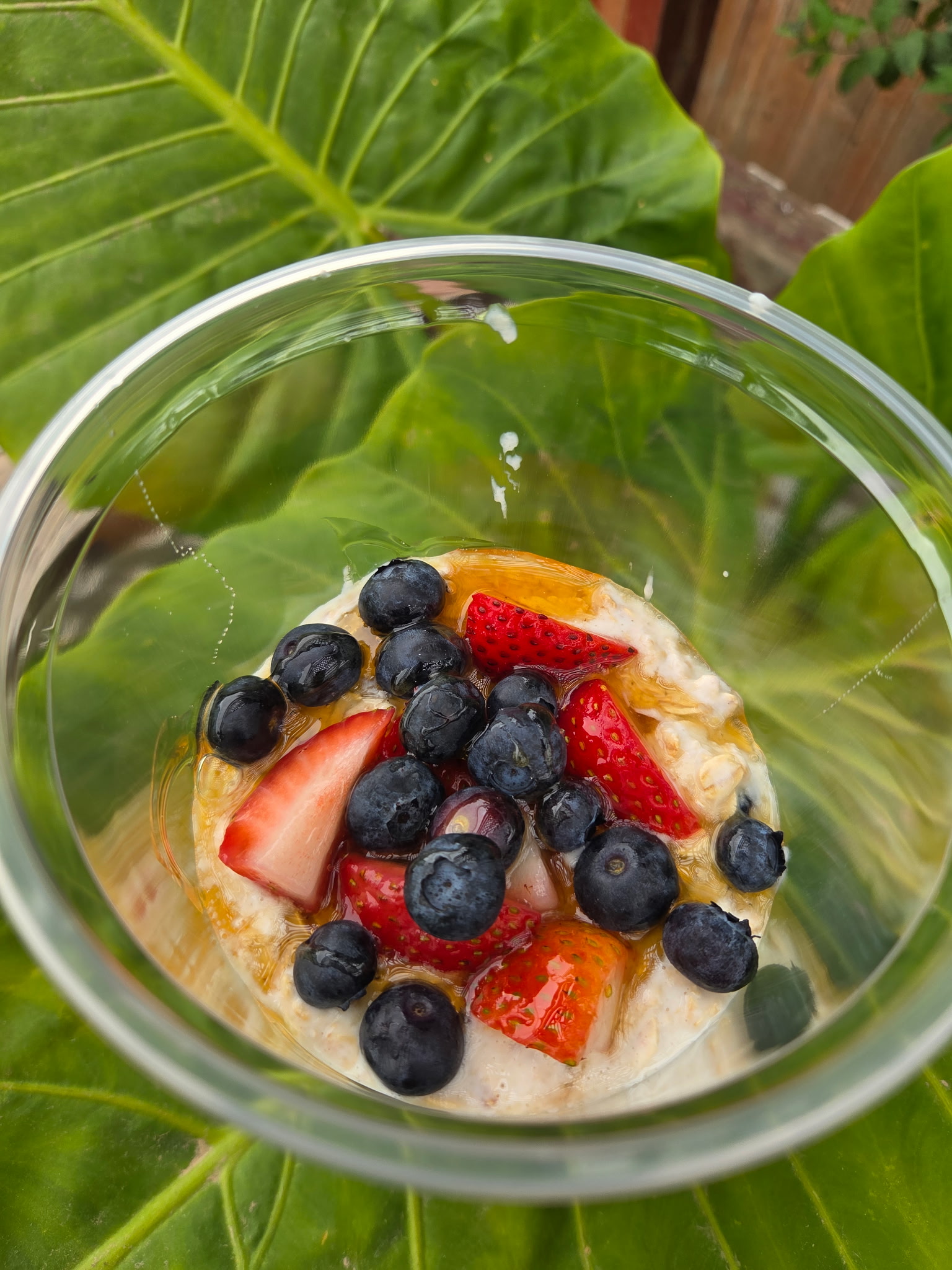 Protein Overnight Oats with peanut butter and berries, Santa Maria CA